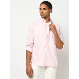 GAP Pink Cotton Regular Fit Stripes Shirt-picture-41