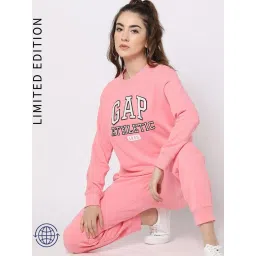 GAP Pink Regular Fit Graphic Sweatshirt image 4