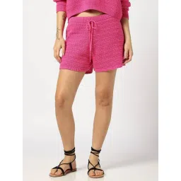 GAP Pink Regular Fit Solid Shorts-picture-31