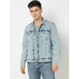 GAP Pure Cotton Spread Collar Denim Jacket-picture-15