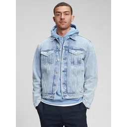 GAP Pure Cotton Washed Effect Denim Jacket-picture-19