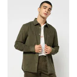 gap Solid Spread Collar Standard Fit Full Sleeves Shirt-picture-30