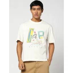 GAP White Cotton Regular Fit Graphic T-Shirt-picture-20