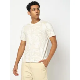GAP White Cotton Slim Fit Printed T-Shirt-picture-38