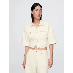 GAP White Regular Fit Jacket-picture-34