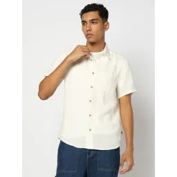 GAP White Slim Fit Solid Shirt-picture-19