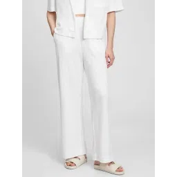 GAP White Solid Trousers-picture-23