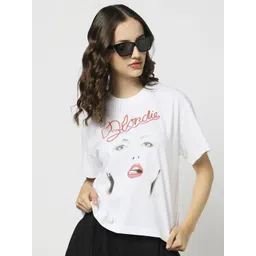 GAP Women Blondie Graphic Printed Round Neck Pure Cotton Relaxed Fit T-shirt-picture-16