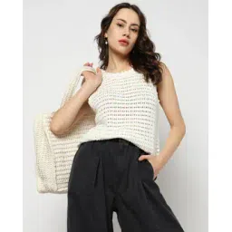 gap Women Crochet Round-Neck Slim Fit Tank Top-picture-34