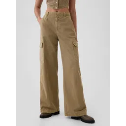 GAP Women Pure Cotton Baggy Cargos-picture-14