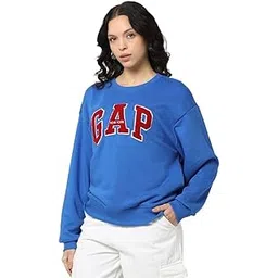 GAP Women’s Loose Fit Solid Full Sleeves Hooded Sweatshirt-picture-38