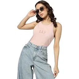 gap Women’s Slim Fit Solid Sleeveless Round Neck T-Shirt-picture-20