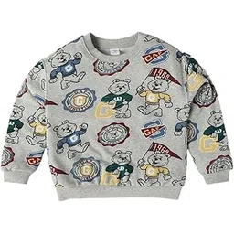 GAP Kids Baby Boys' Relaxed Fit Full Sleeves Crew Neck Cotton Blend Sweatshirt-picture-14