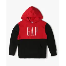 gap kids Boys Colourblock Hoodie with Logo Print-picture-34