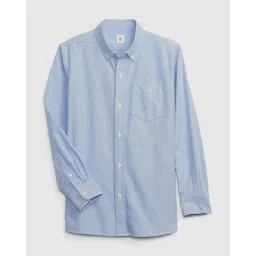 gap kids Oxford Shirt with Patch Pocket image 1