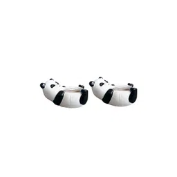 Garden Deco Black & White 2 Pieces Bear Resin Planters-picture-27