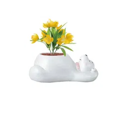 Garden Deco White 2 Pieces Resin Planters-picture-16