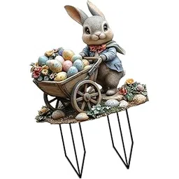 Garden Stakes Decoration Patio Stake Animal Sculpture for Fence Lawn Outdoor Style I |1 Easter Garden Stake-image-26