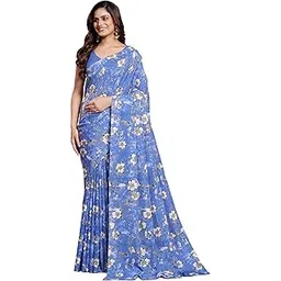 garden vareli Art Silk Floral Print Saree-picture-11