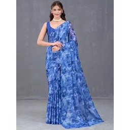 Garden Vareli Floral Printed Pure Chiffon Saree-picture-40