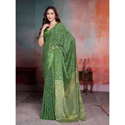 Garden Vareli Floral Printed Pure Crepe Saree-picture-15