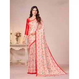 Garden Vareli Floral Printed Pure Crepe Saree-picture-26
