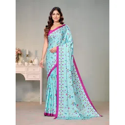 Garden Vareli Floral Printed Pure Crepe Saree-picture-30
