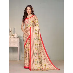 Garden Vareli Floral Printed Pure Crepe Saree-picture-35
