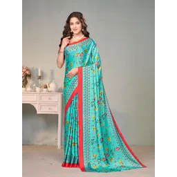 Garden Vareli Floral Printed Pure Crepe Saree-picture-32
