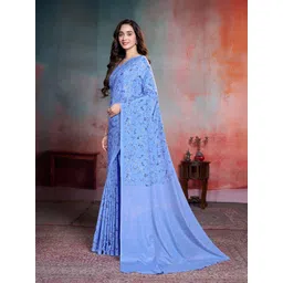 Garden Vareli Floral Printed Pure Crepe Saree image 3