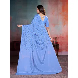 Garden Vareli Floral Printed Pure Crepe Saree image 2