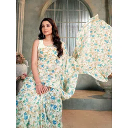 Garden Vareli Floral Printed Saree image 4