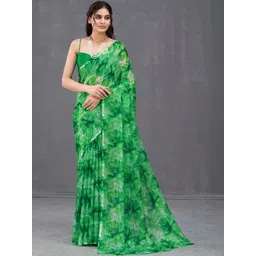 Garden Vareli Floral Pure Chiffon Saree-picture-37