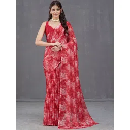 Garden Vareli Floral Pure Chiffon Saree-picture-38