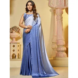 Garden Vareli Ombre Satin Saree-picture-18