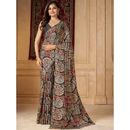 Garden Vareli Paisley Pure Crepe Saree-picture-22