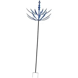 Garden Wind Spinner Yard Art Outdoor Decor for Courtyard Walkway Street Path Blue-picture-14