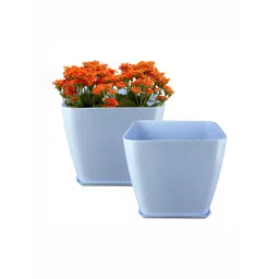 GARDEN'S NEED 2-Pcs Blue Textured Planters-picture-41