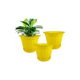 GARDEN'S NEED 3-Pcs Yellow Textured Planters-picture-16