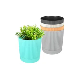 GARDEN'S NEED 5-Pcs Blue & Grey Textured Eco-Friendly Scovpa Planters-picture-25