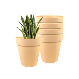 GARDEN'S NEED 5-Pcs Peach Coloured Eco-Friendly Excel Planters-picture-30