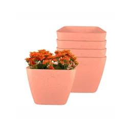 GARDEN'S NEED Four Square 5Pcs Peach-Colored Planters-picture-32