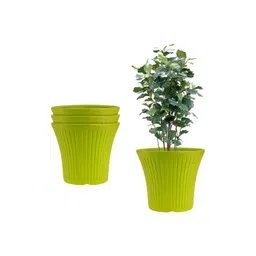 GARDEN'S NEED Tancy 4Pcs Green Textured Planters-picture-33