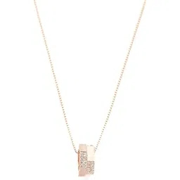 gargi by p.n. gadgil and sons | 925 Sterling Silver | Rosegold Polish | Signature Pendant with Box Chain | Gift for Girlfriend, Women & Girls | With Certificate of Authenticity & Hallmark-picture-45
