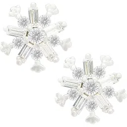 gargi by p.n. gadgil and sons | 925 Sterling Silver | Snowflake Studs | Gifts for Girlfriend, Women & Girls | With Certificate of Authenticity & Hallmark-picture-43