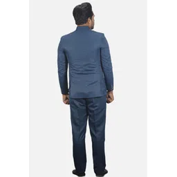 gargian master cut Men Mandarin Collar Solid Suit-picture-27