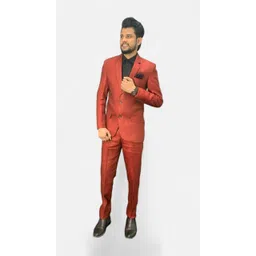 gargian master cut Men Single Breasted Self Design Suit-picture-31