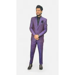gargian master cut Men Single Breasted Self Design Suit-picture-25