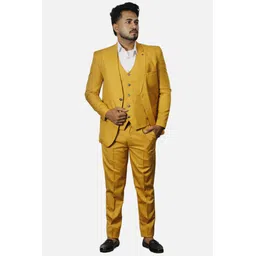 gargian master cut Men Single Breasted Suit Solid Suit-picture-23