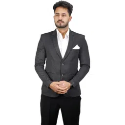 gargian master cut Men Solid Single Breasted Formal Blazer-picture-28